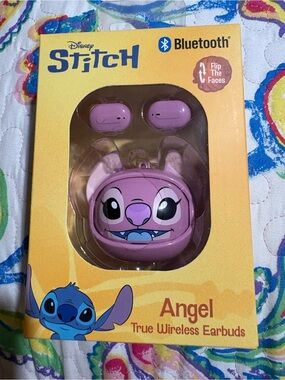 Disney Angel Pink Bluetooth True Wireless Earbuds with Character Case